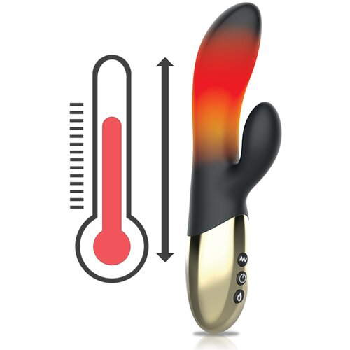 Ibiza Heating Rabbit Vibrator Black Cene