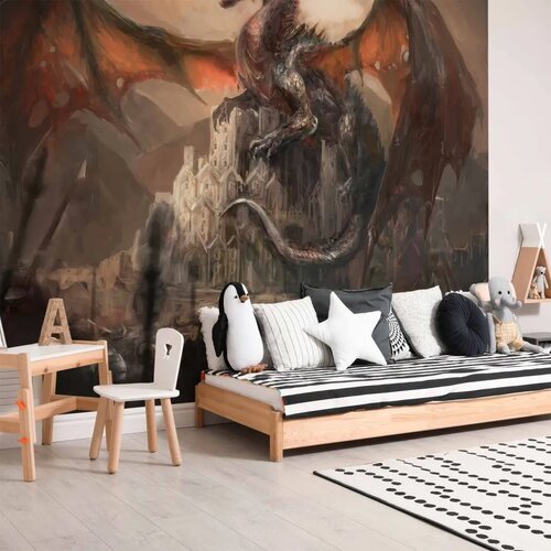  Foto tapeta - Dragon castle 350x256 Premium Cene