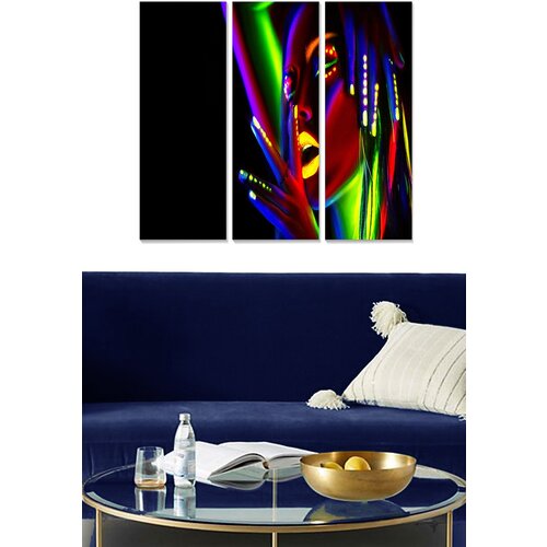 Wallity MDF1028233126 multicolor decorative mdf painting (3 pieces) Slike