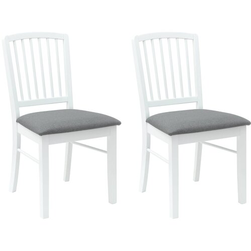  Trpezarijske stolice 2 pcs Bijelo 50 x 52,5 x 91 cm Slike