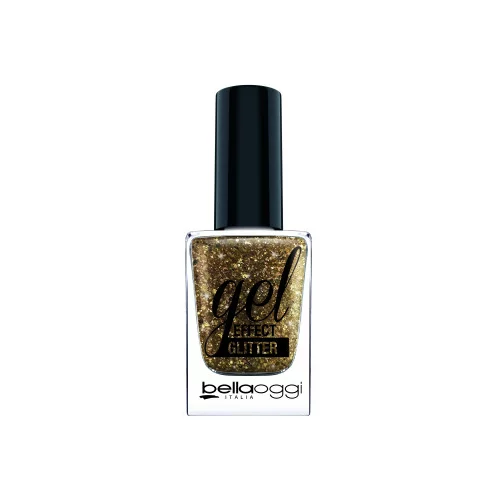 bellaoggi Gel Effect Glitter Nail Polish - Funky Gold