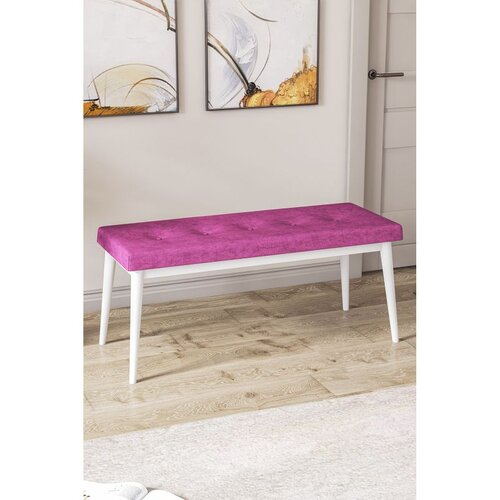 Hanah home klupa Pera Bench, 105 cm, ljubičasta / bela Cene