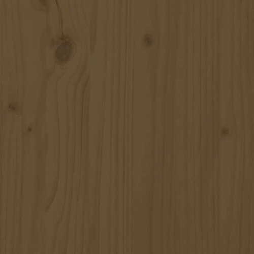 vidaXL Posteljno vzglavje medeno rjavo 155,5x4x100 cm trdna borovina Cene