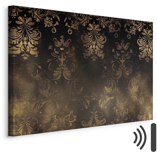  Slika - Baroque Ornaments in Patinated Gold and Browns: Retro Motif 120x80 Akustična Cijene