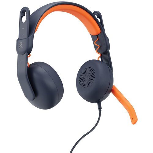Logitech Slu&amp;scaron;alke z mikrofonom Zone Learn modre/oranžne, (5000534305) Slike