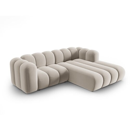 Micadoni Home Bež kotna sedežna garnitura (desni kot) Lupine &amp;ndash; Slike