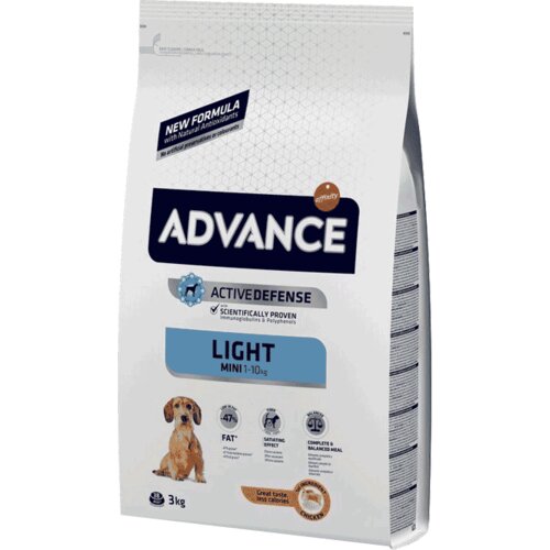 Advance Hrana za gojazne pse malih rasa Mini Adult Light, Piletina Cene