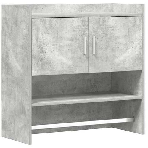 vidaXL Zidna polica Zidna montaža Betonska siva 80 x 36 x 80 cm - Betonska siva Cene