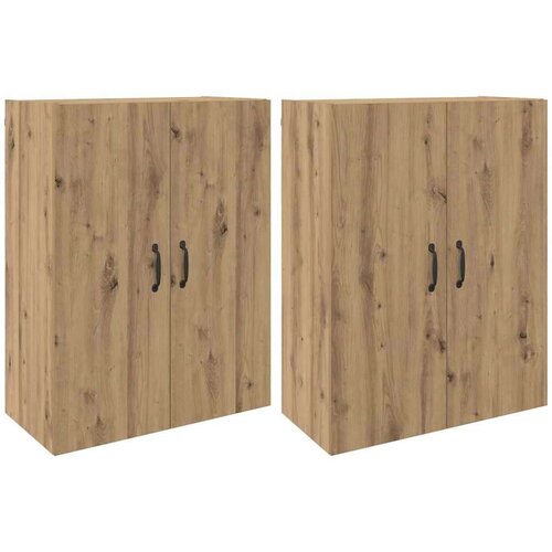  Ormarčići montirani na zid 2 pcs hrast artisan Slike