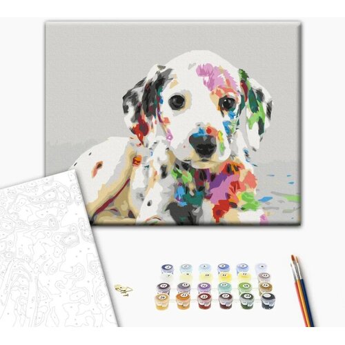  Slika za samostalno slikanje - Colourful Puppy 50x40 Cene
