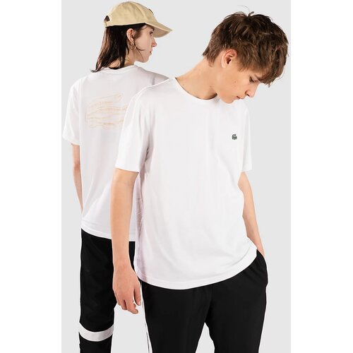 Lacoste Regular Fit Printed Cotton T-shirt white Cene