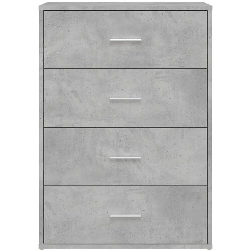  Komoda siva boja betona 60x31x84 cm od konstruiranog drva Slike