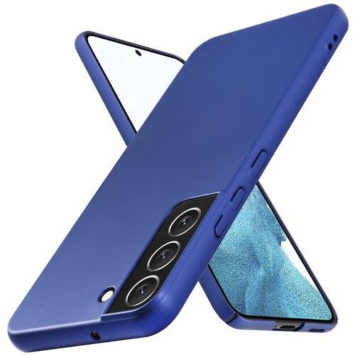 Cadorabo Case, združljiv s Samsungom v kovinski modri barvi - trdi za&scaron;čitni pokrov v kovinskem videzu pred praskami in udarci, (20603456) Cene
