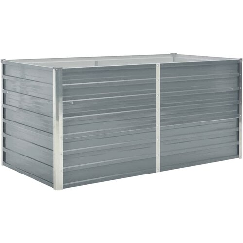Maison Chic Dvignjeno Vrtno Cvetlično korito - Cvetlični Lonec 160x80x77 cm Galvanizirano Jeklo Sive Barve, (21789715) Cene