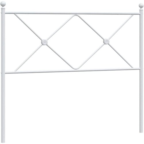 Metalno zamjensko uzglavlje bijelo 100 cm Slike