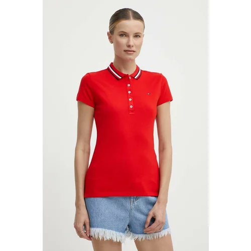 Tommy Hilfiger Polo majica za žene, boja: crvena, WW0WW42749