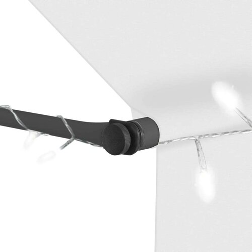 vidaXL tenda na ručno uvlačenje s LED svjetlima 300 cm krem Cijene