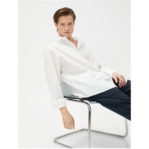 Koton shirt - white - slim fit Slike