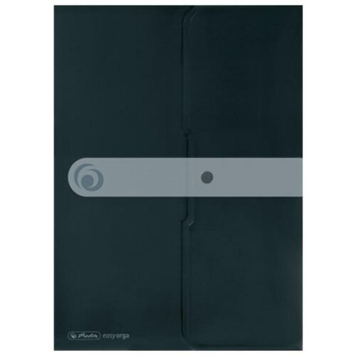 Herlitz Kuverta s dugmetom PP A4, Easy orga to go, crna Slike
