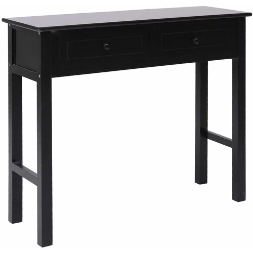  Konzolni stol crni 90 x 30 x 77 cm drveni