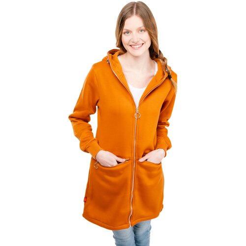 Glano Women's Extended Sweatshirt - orange Cene