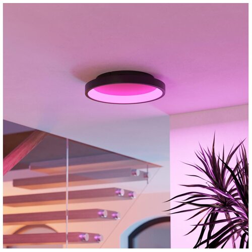 Eglo 901909 - led rgbw prigu&scaron;iva stropna svetiljka loretello-z LED/19,6W/230V prečnik 35 cm crna Cene