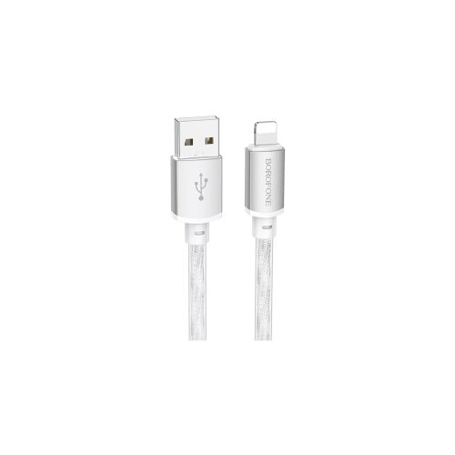  USB kabal BOROFONE BX95 Vivid PD silicone charging data cable 1m, 20W iPhone/lightning silver Cijene