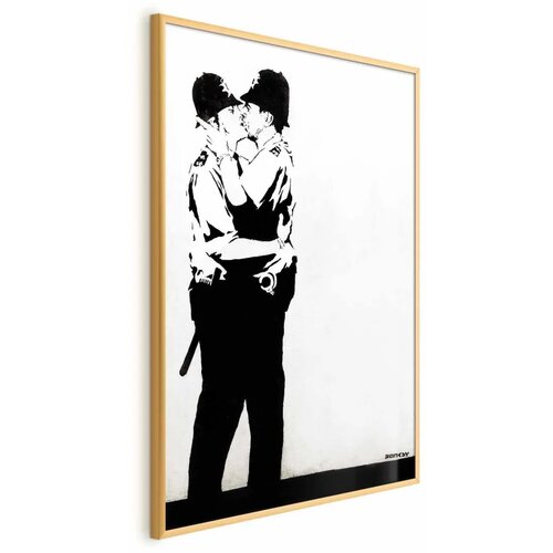  Plakat - The Policemen\'s Kiss 29.7x42 Zlatni okvir Cene