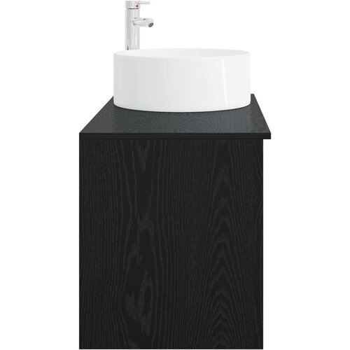  Set namje&amp;scaron;taja za kupaonicu 2 kom. Crni hrast Konstruirano drvo Crna 49,5 x 44,5 x 80 cm Slike