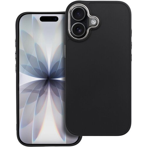  Ovitek za iPhone 17, mat zaključek z metaliziranim obrobjem kamere, Črna, (5000189322) Cene