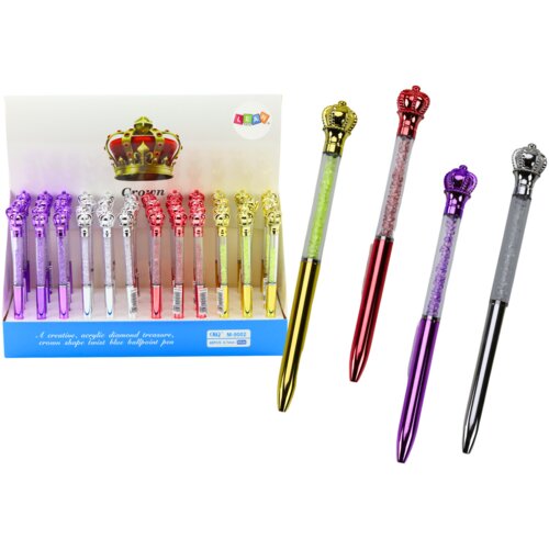 Crown Ballpoint Pen Diamonds Blue Refill 0.7mm Mix Cijene