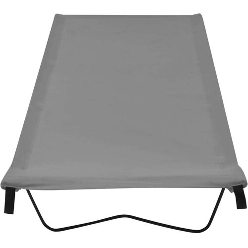  Kreveti za kampiranje 2 kom 180x60x19 cm tkanina i čelik sivi Slike