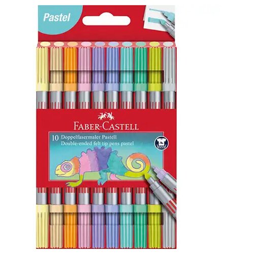 Faber-Castell 10-delni komplet flomastrov pastelnih barv z dvema konicama Cene