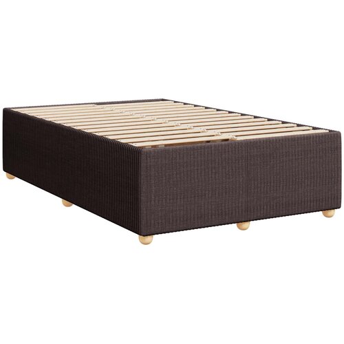  Boxspring krevet s madracem Tamno smeđa 120 x 190 cm Tkanina Slike