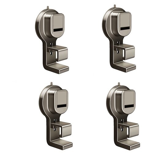 INF Sesalni Kljuki Pi&scaron;tola Siva 4-Pack - Brez Vrtanja, ABS Kopalnica & Kuhinja, (5000072333) Cene