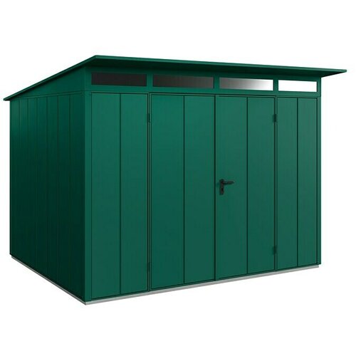 EcoStar Spremište Elegant-P Tip 3 (Vanjska širina uklj. krovni prevjes: 312,7 cm, Vanjska dubina uklj. krovni prevjes: 283,4 cm, Zelena, Dvostruka vrata) Cijene