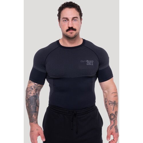 GymBeam OG1 Seamless T-shirt Black/Grey M Cene