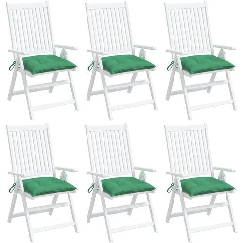 VidaXL Jastuci za palete 6 kom zeleni 50 x 50 x 7 cm od tkanine Oxford Slike