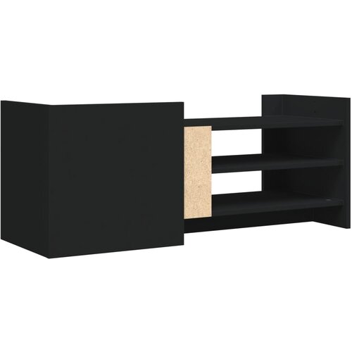  ormarić crni 100 x 35 x 40 cm od konstruiranog drva Slike