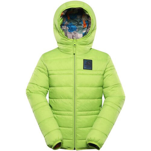 Alpine pro Children&amp;#039;s reversible jacket hi-therm DOUWO lime green variant pa Slike