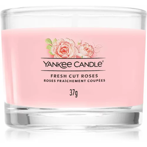 Yankee Candle Fresh Cut Roses mala mirisna svijeća bez staklene posude Signature 37 g