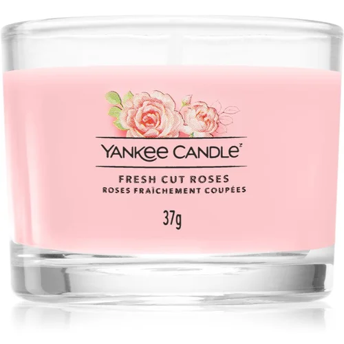 Yankee Candle Fresh Cut Roses mala mirisna svijeća bez staklene posude Signature 37 g