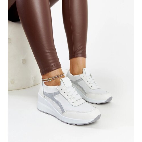 Gemre White wedge sneakers Hermina Slike