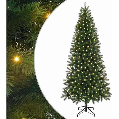  Umjetno božićno drvce s stalakom Zelena 240 cm PE i PVC Slike