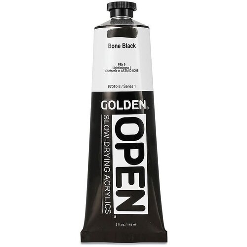  GOLDEN OPEN akrilna boja koja se sporo su&amp;scaron;i 148 ml | 7010 Bone Black Slike