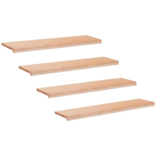 Step treads 4 kom. 110 x 30 x 2 cm Prirodna Čvrsto drvo bukve Cijene