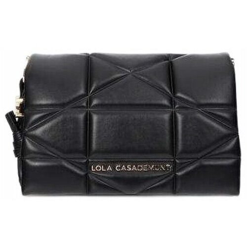 Lola Casademunt Torbe Padded Shoulder Bag With Knot Detail Wit Črna Slike