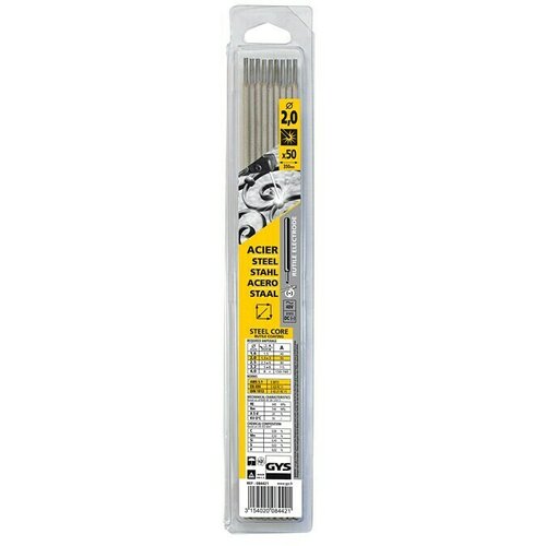 Gys Rutilne elektrode (Prikladno za: Čelik, Promjer: 2 mm, 50 Kom.) Slike