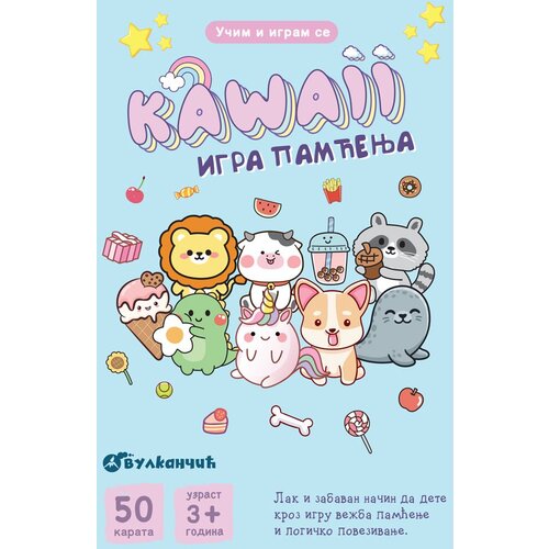 Karte - Učim i igram se – Kawaii – igra pamćenja Slike