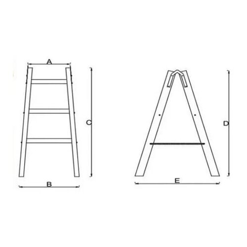 MaxMaster drvene merdevine 2x5 165cm ( 1771 ) Slike